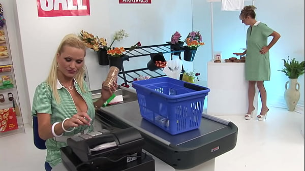 Nancy Sweet treats us to a wonderful display of her marvelous D-cup tits getting shaken...