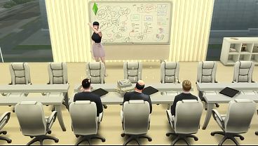 Secret&aacute;ria Mia fode com investidor para garantir projeto para empresa part 2