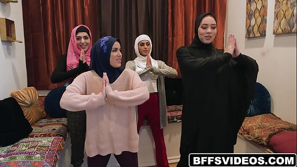 Download Video - This Muslim bachelorette party turns into a fuck fest when a male stripper enters the show and the shy Arab girls release their inhibitions&excl;
