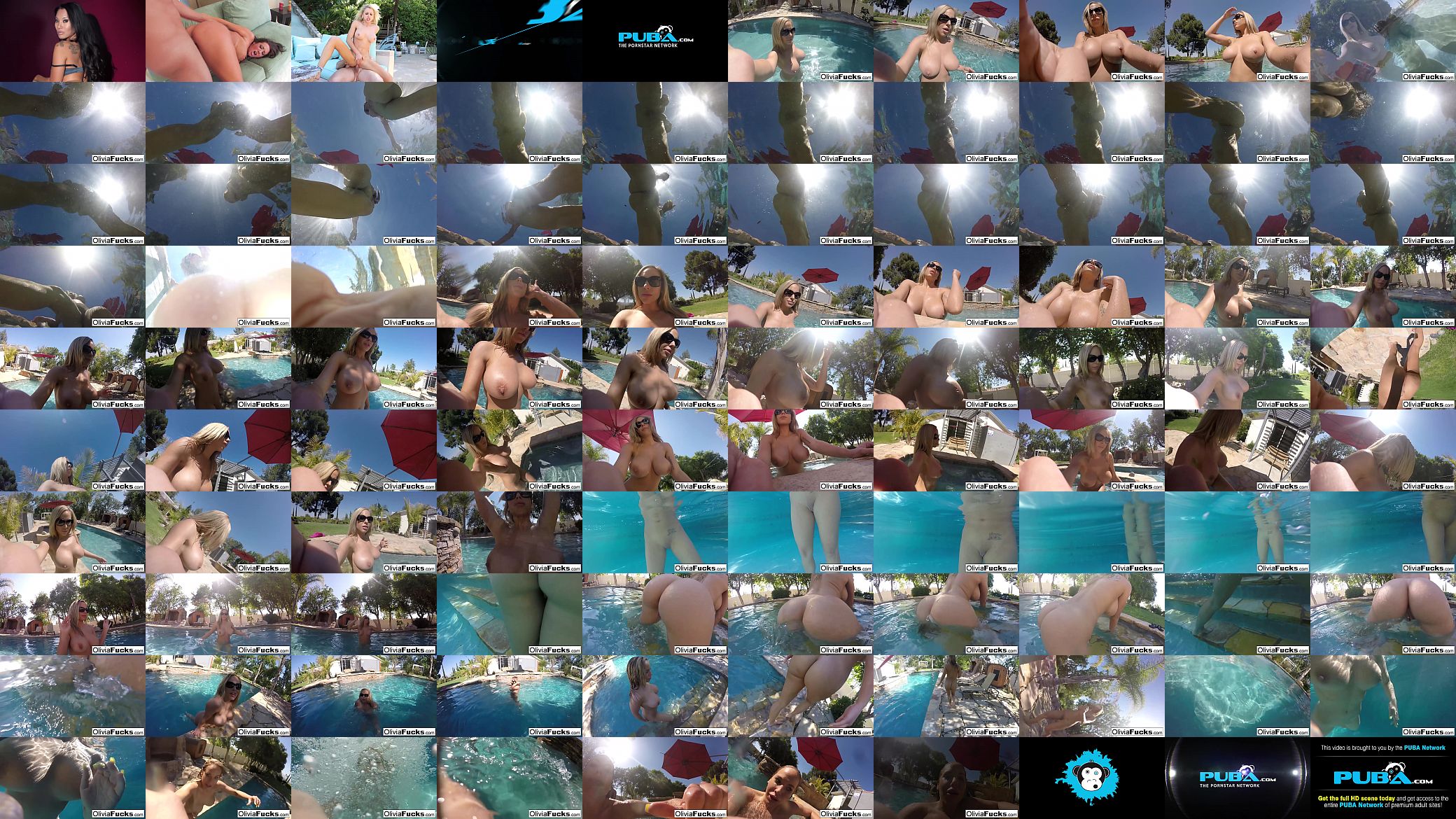 Olivia Austin has some summer fun in the pool 预览图
