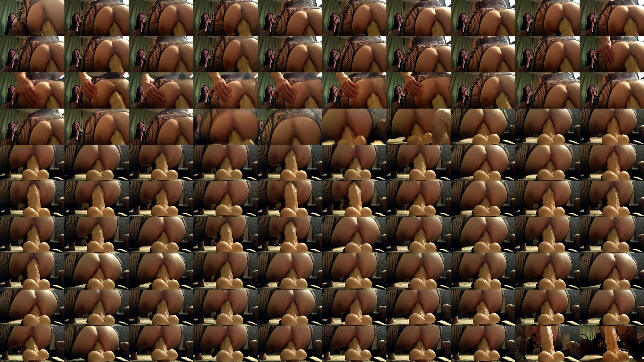 Sissy slut in sexy lingerie cheerfully planted and riding a big dildo 3 预览图