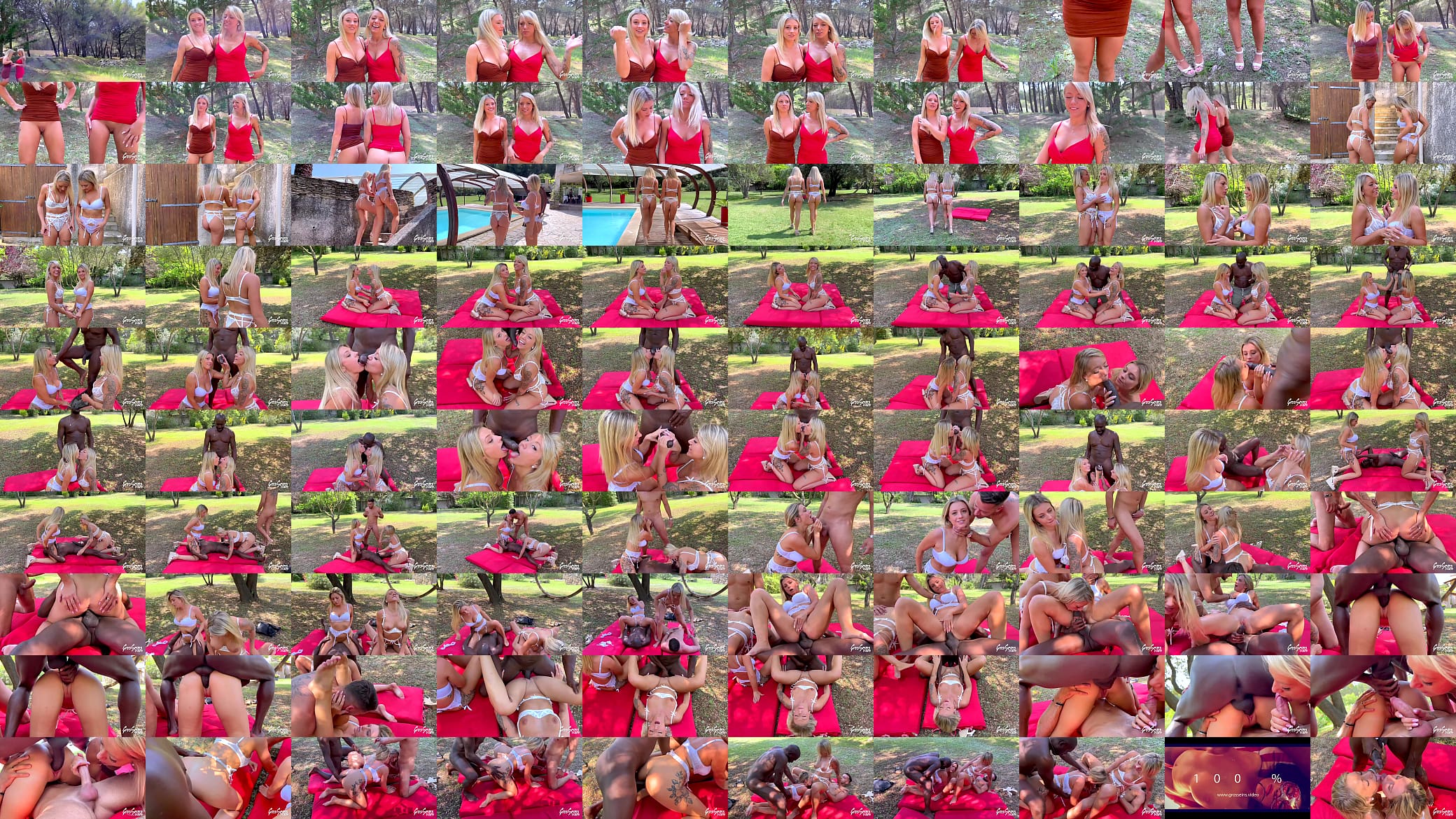 Miss Alice et Ashley, blondes atomiques, se font atomiser ensemble 预览图