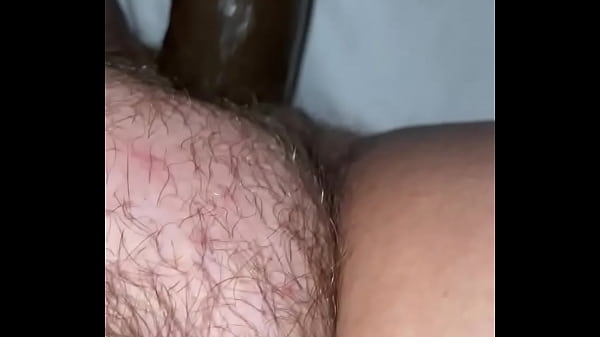 BBC Dildo vs Hairy Teen