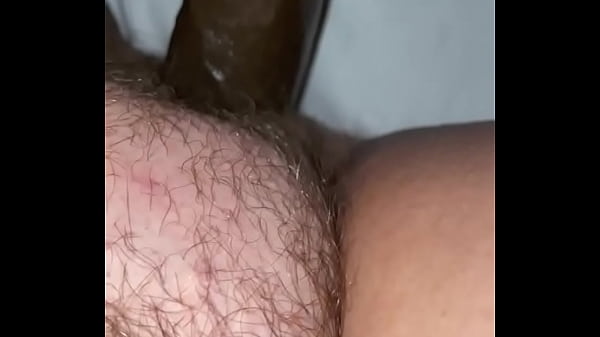 BBC Dildo vs Hairy Teen