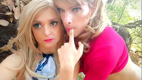 from the forest in bedroom Shemale and girl