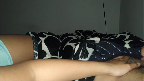 Stepsister with a tight pussy gets horny while we were watching Shrek and asks me to fuck her and cum inside her. Real Homemade Video