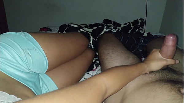 Stepsister with a tight pussy gets horny while we were watching Shrek and asks me to fuck her and cum inside her. Real Homemade Video