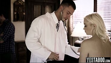 Kinky petite teen double penetrated by a doctor and her stepdad