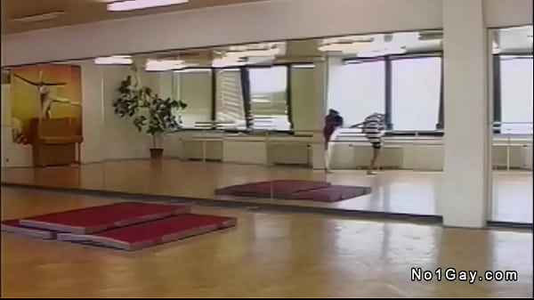 Two young studs suck and anal fuck in the dance...