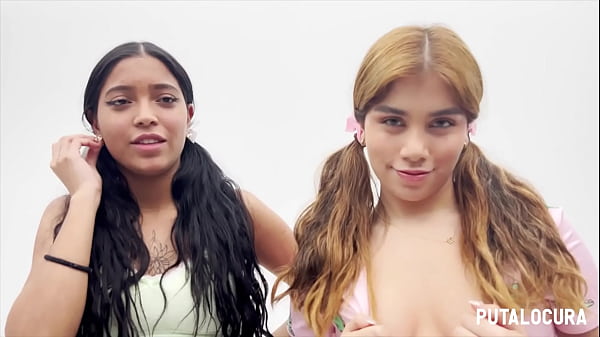 Download Video - PutaLocura - Bukkake facial para la zorra morenita Kali y la peruana Marina Gold lo traga todo&period;