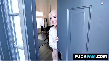 HIJABI Wives Zoom Call leads to Hardcore SEX Chloe Amour, Bobby Beefcakes