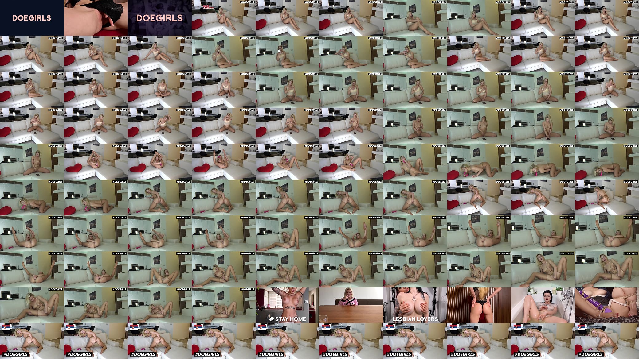 DOEGIRLS - (Cherry Kiss) - Big Ass Blonde MILF Fist Her Wet Pussy To Climax 预览图