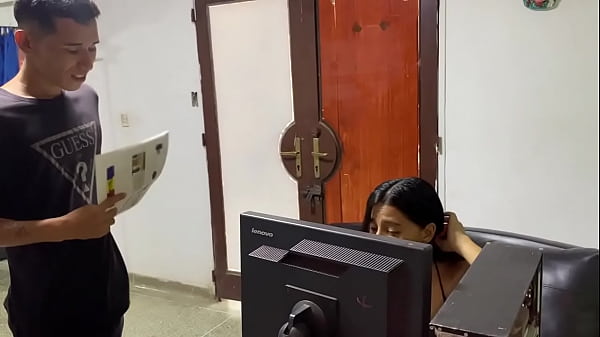 NO Prof It hurts!!! Young woman student leaves with her teacher after school, real homemade