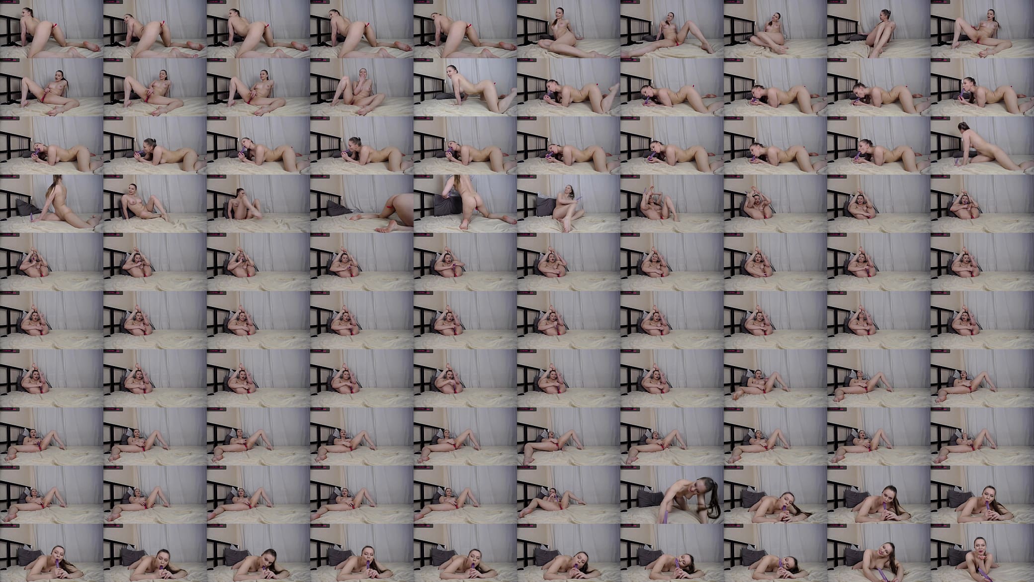 Dildo fuck with legs behind head 预览图