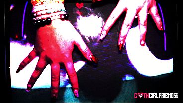 ASHLEY ALEXANDERS LETS LOOSE WHILE DRESSED IN GOTH