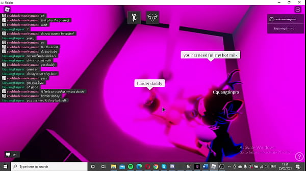 Roblox Slender Girl Baise Un Garçon Arc-En-Ciel