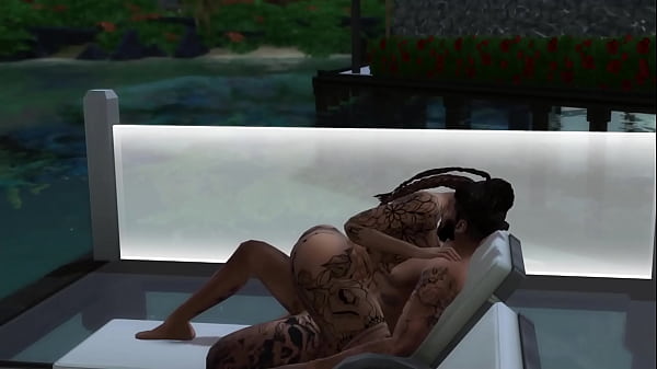 Sims 4 - Tierra Gets Fucked By the Pool