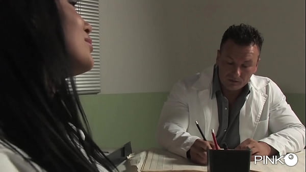 The slutty nurse gets screwed in the doctor's office