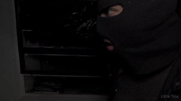I catch a thief in my house and punish her with anal sex