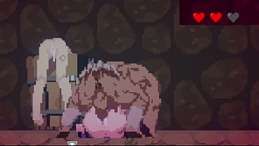 2D Hentai Game - Cute ninja hentai girl dominates and squeezes cum