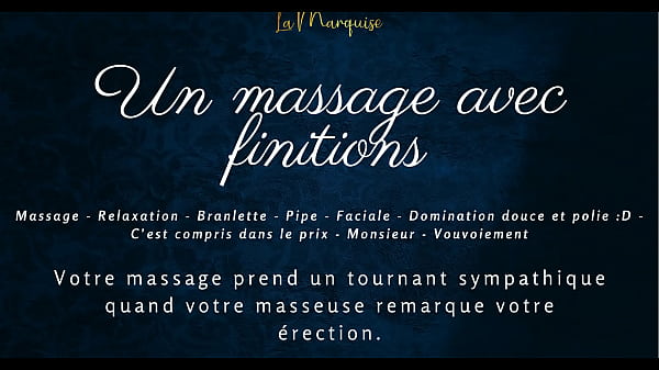 A massage with finishing touches - French audio porn blowjob