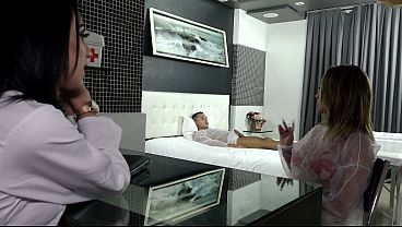 Trans Nurse Nataly Sousa Enjoys a Threesome with a Couple DT778