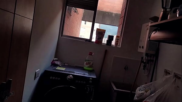 Hiding out to suck some cock! She just can't resist!