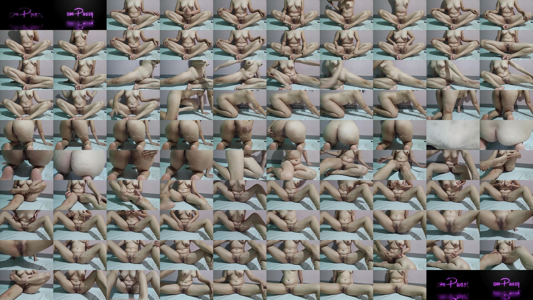 Asian MILF stretches her naked body 预览图