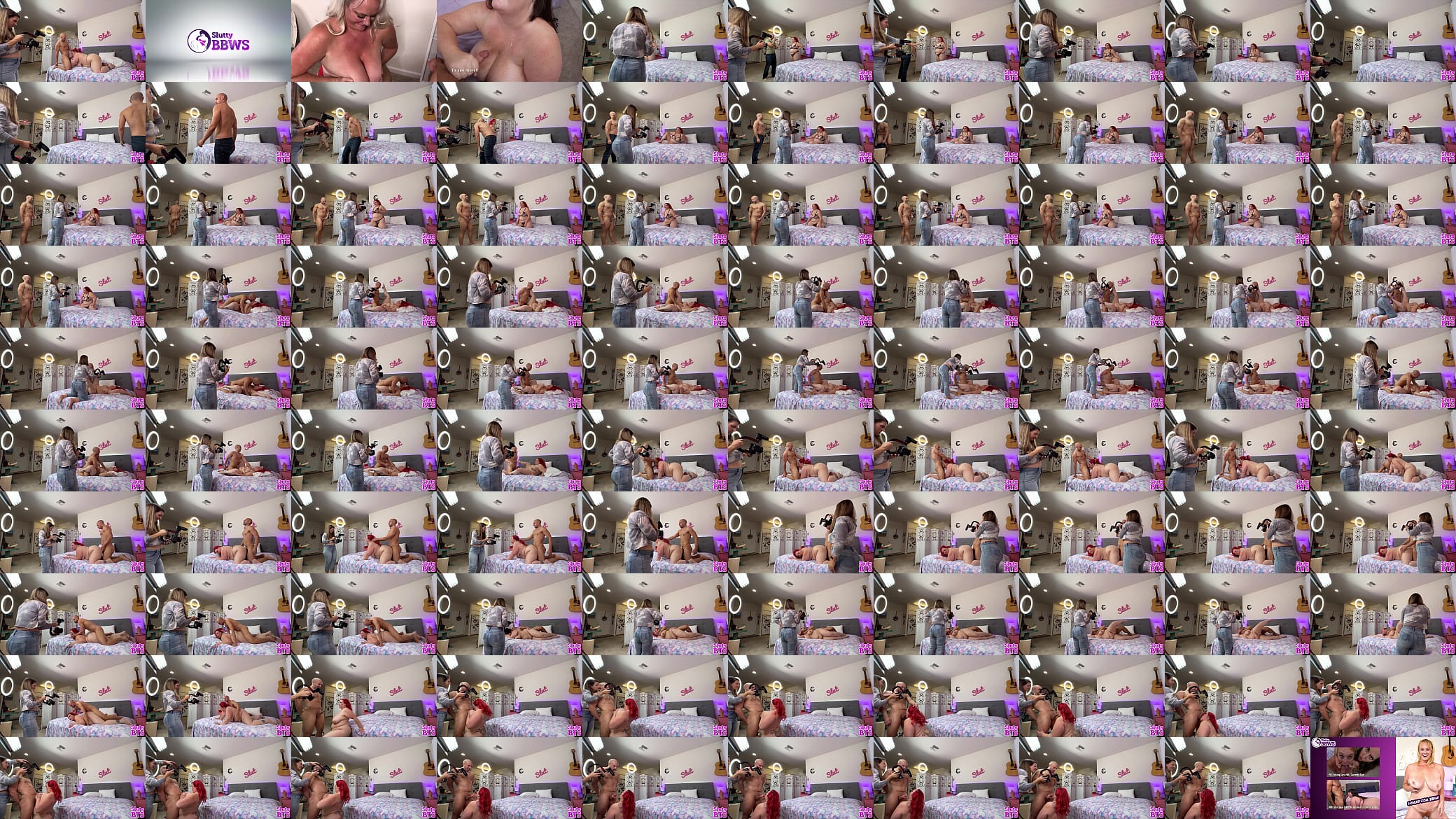 Slutty BBWs - Gorgeous redhead BBW MILF April Flores loves sucking &amp; fucking 预览图