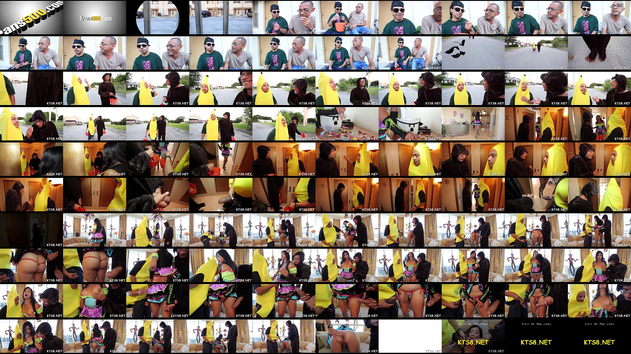 Fancy shemale gets tons of joy and cum in mouth 预览图