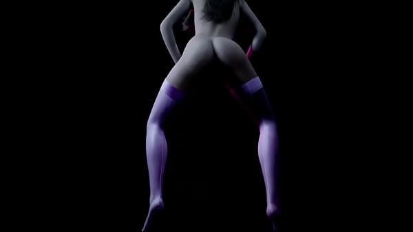 Striptease with a Hot Blonde That Dances with Music | 3D Porn