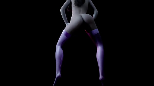 Striptease with a Hot Blonde That Dances with Music | 3D Porn