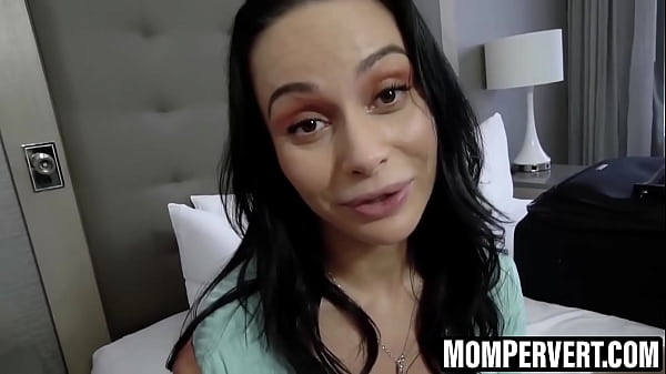 Gorgeous stepmom Crystal Rush seduced by her naughty stepson and blows him before doggystyle fucked and reverse cowgirl riding his big hard dick.