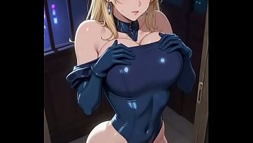 Ai generated blonde anime girl
