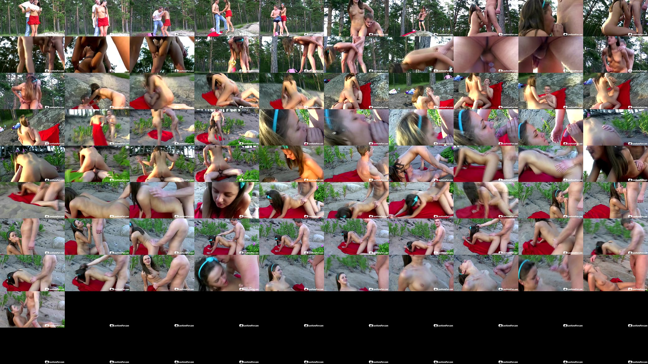 Girlfriend takes my hard cock at the beach 预览图
