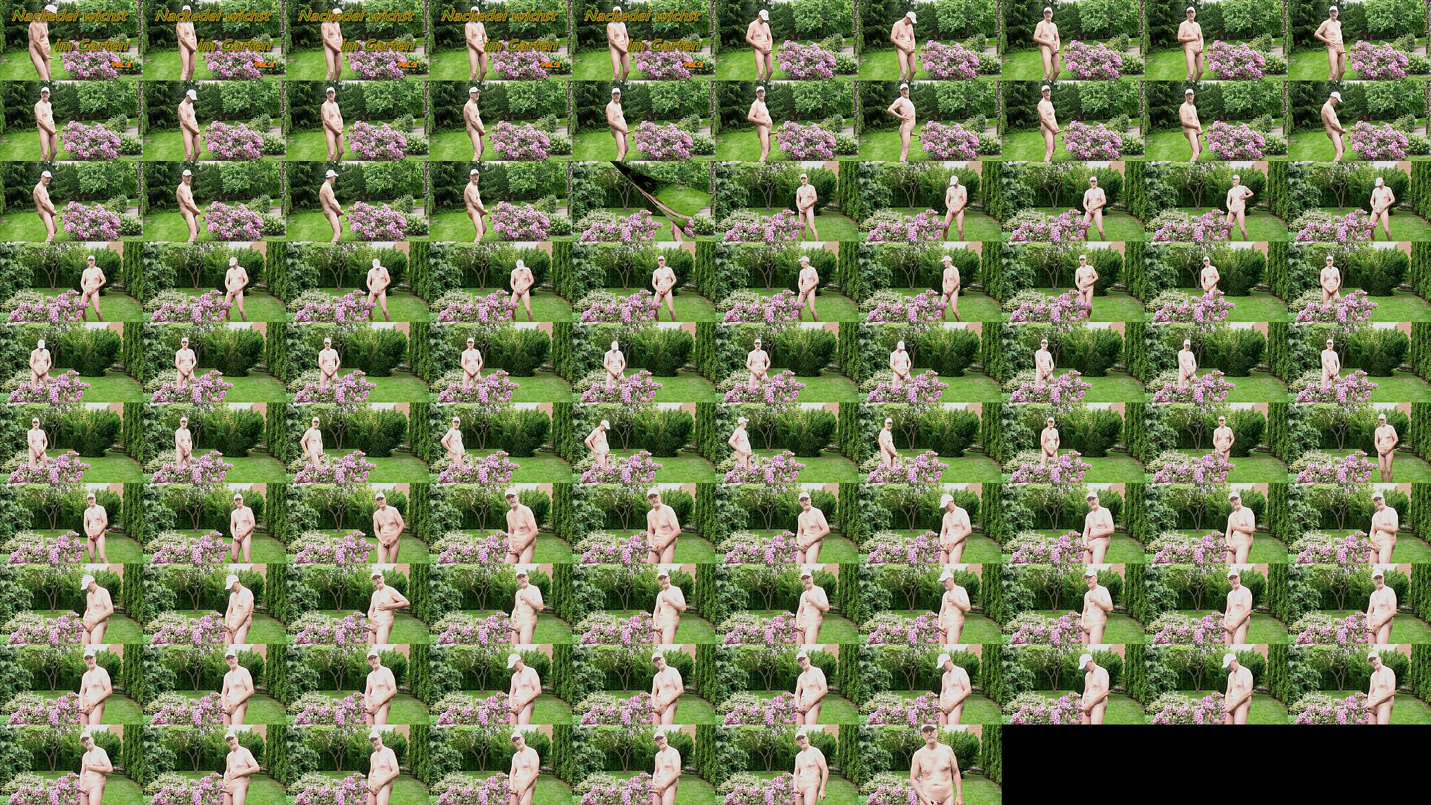 Nackedei wichst im Garten 3 预览图