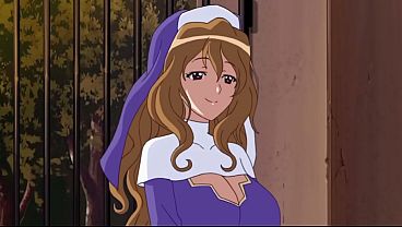 Hentai teen fucks big breasted nun