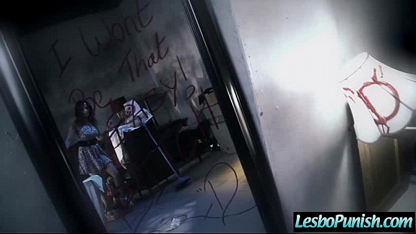 (aubrey jenna ) Lesbo Girl Get Punish With Dildos By Nasty Mean Lez clip-15