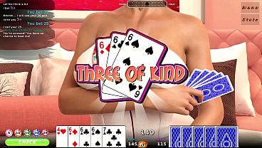 Spicy Strip Poker Ep 1| Strip Poker Hentai Game | Amanda and A Whole Lot of Bad Luck