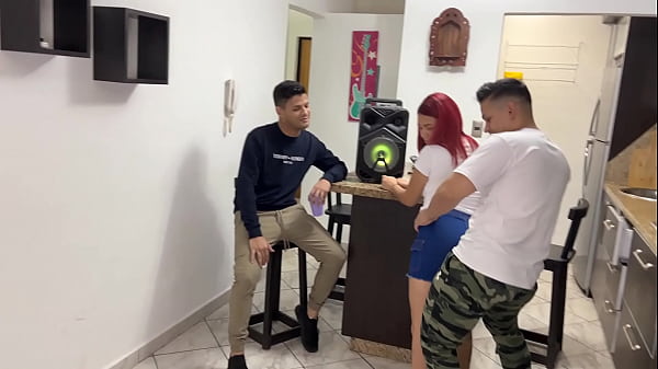 My Friend lent me his Girlfriend to Dance with Her Perreo and Rub my Cock in her Ass in Front of her Boyfriend who is my Friend NTR