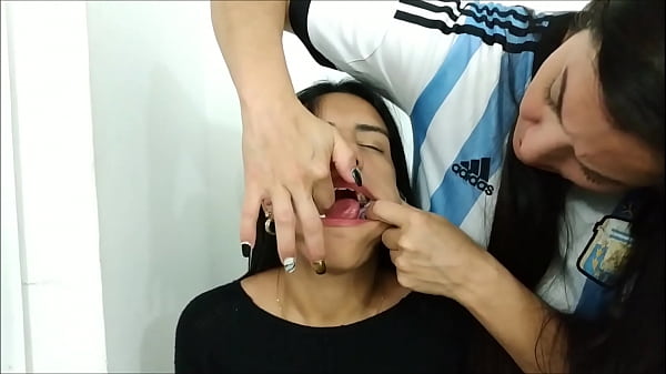 Sexy Young Bondage Girl Gagged With 10 Socks By Hot Latina Lezdom MILF