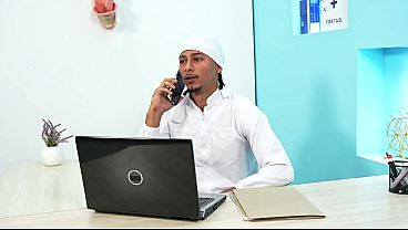 Anal Interracial-Petite Latina wife lets her doctor fuck her tight ass in his office to cure her