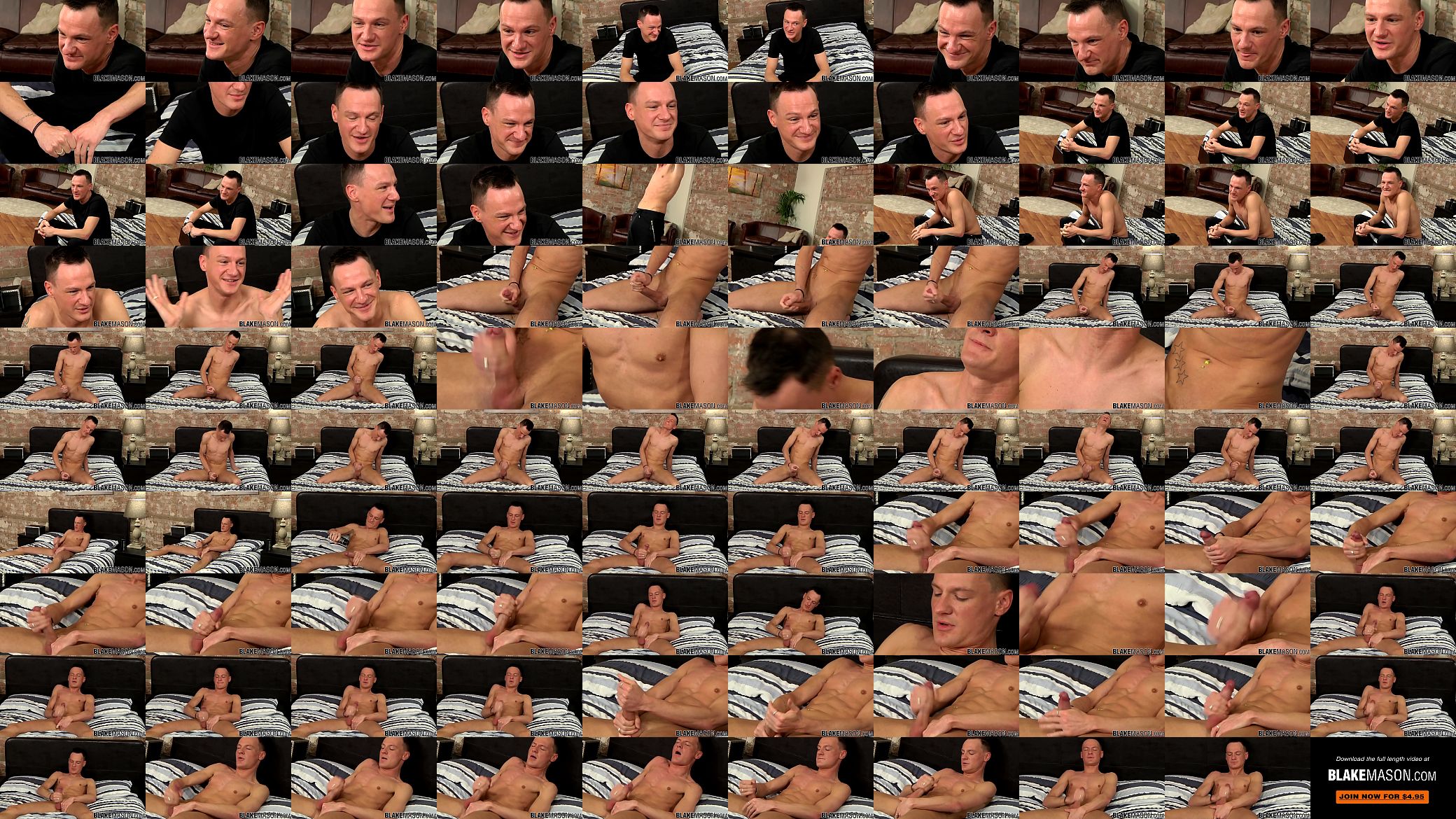 Solo Brit stud tugging his strong cock until a warm finish 预览图