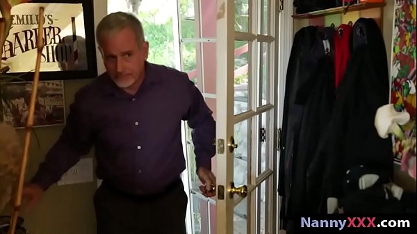 Horny nanny masturbates her pussy and pounded real hard