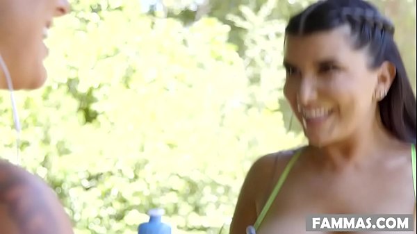 Big jugs on the massage table - Romi Rain, Texas Patti