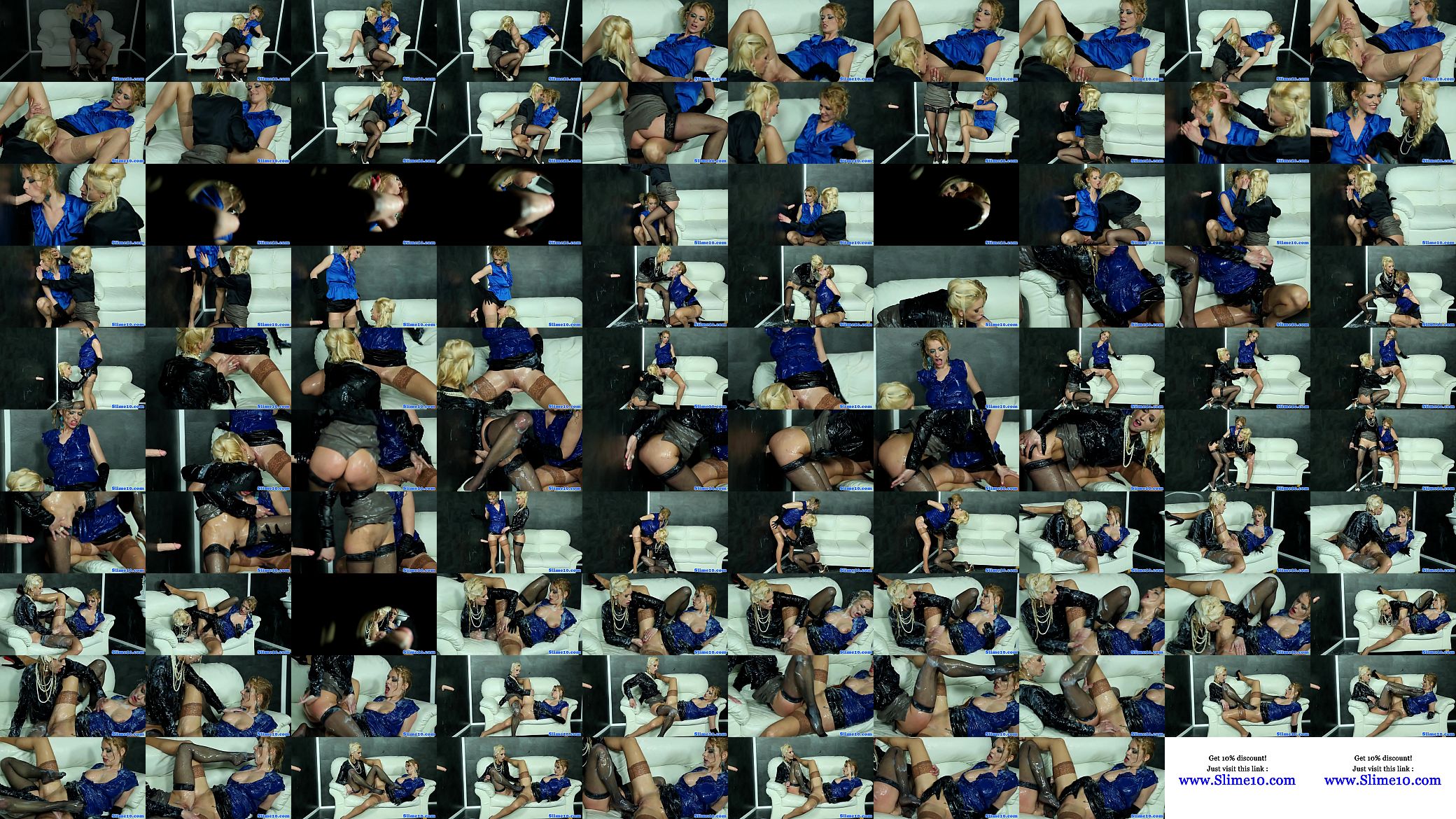 Gloryhole babes fingering in bukkake threeway 预览图