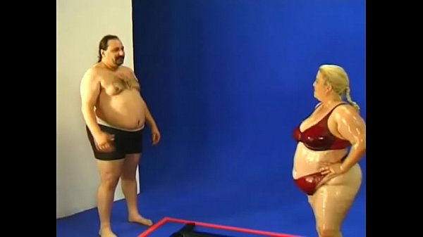 Mature blonde over-meat Patty Parker asked her neighbour with belly to oil her ungraspable body before toying with her fucking holes