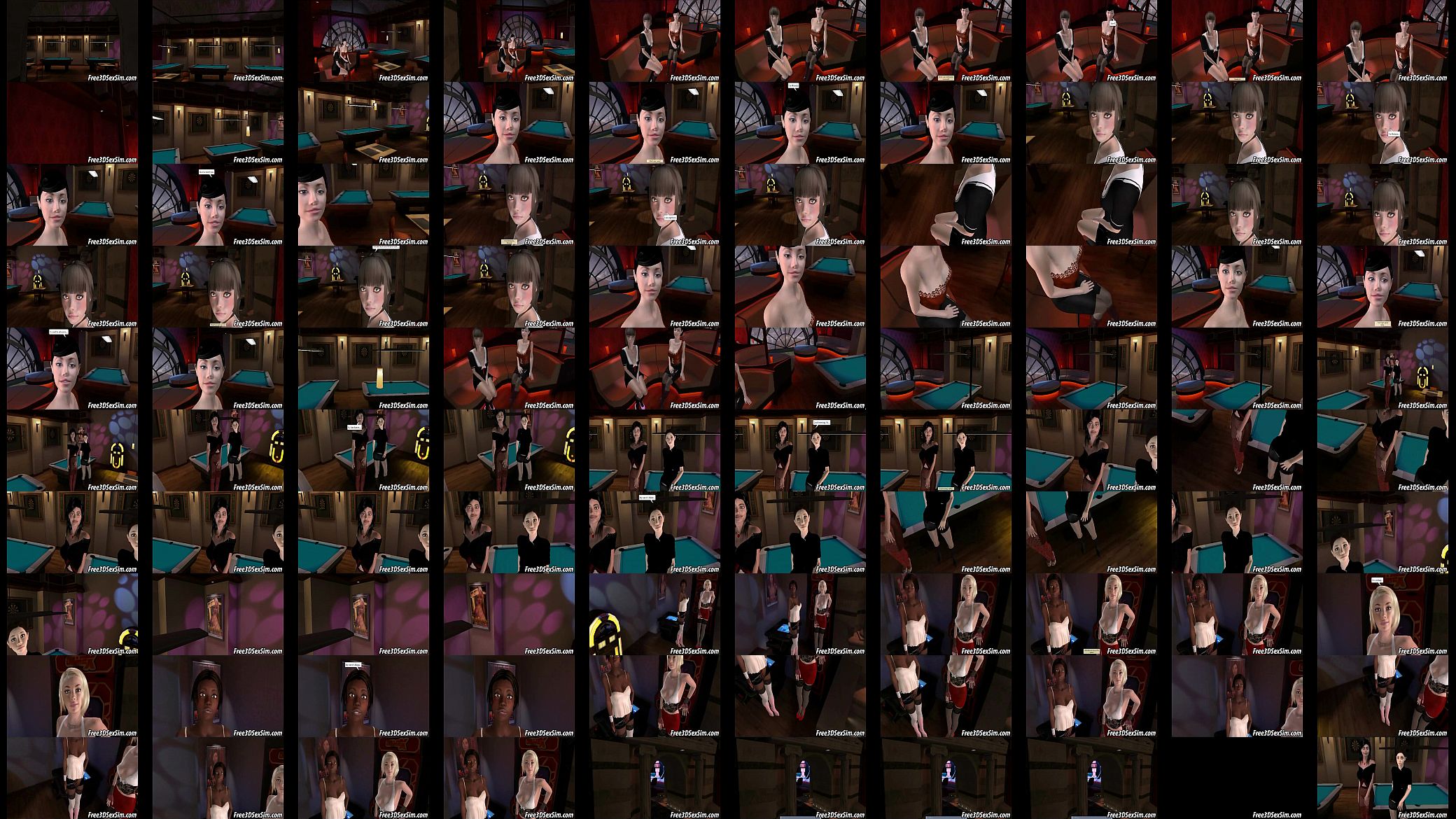 Demonstration of models for 3D cartoon sex game 预览图