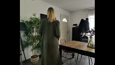 Dance sensually in shorts, getting naked and shaking your ass