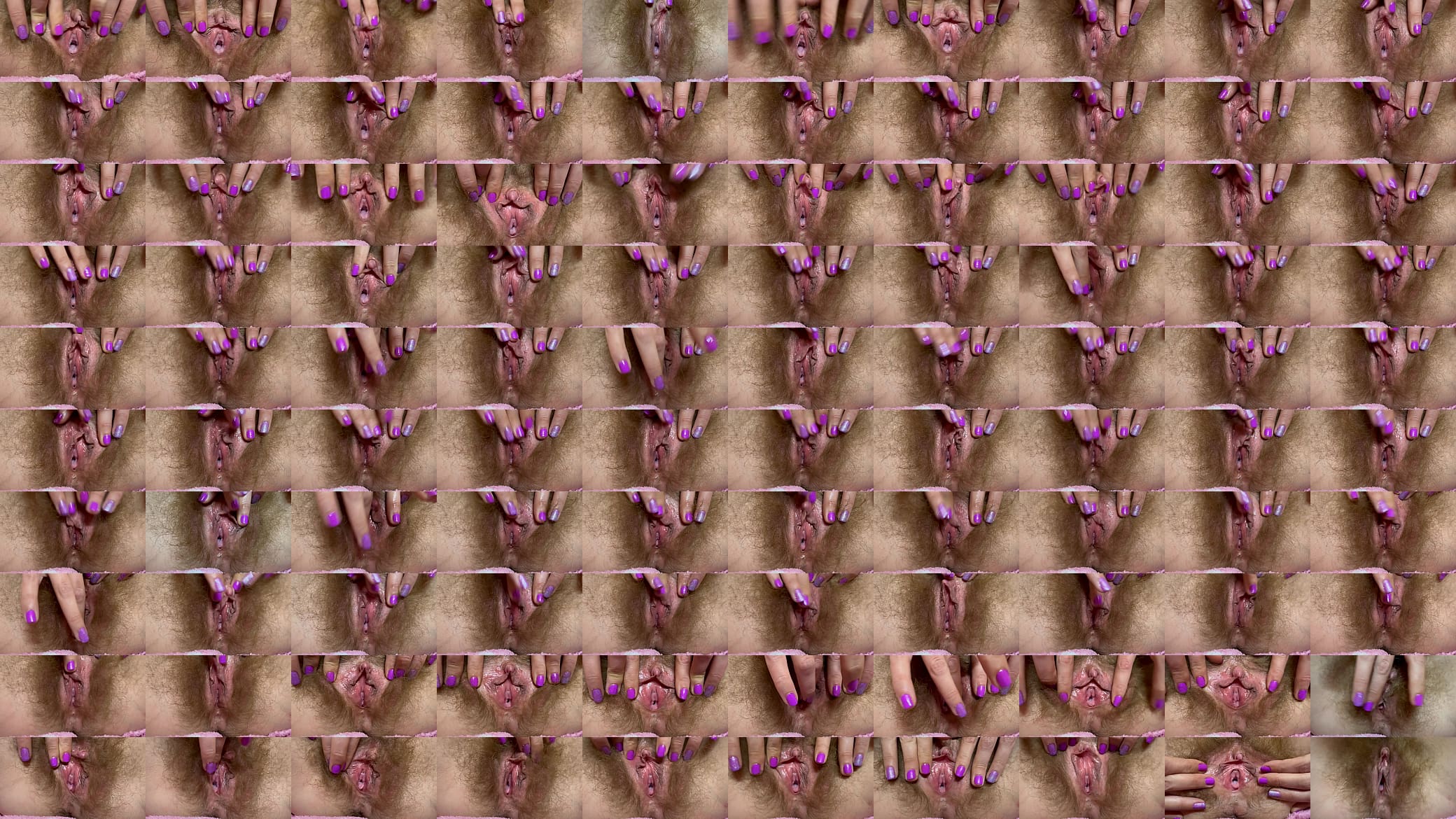 Rubbing out one orgasm in my big clit hairy pussy 预览图